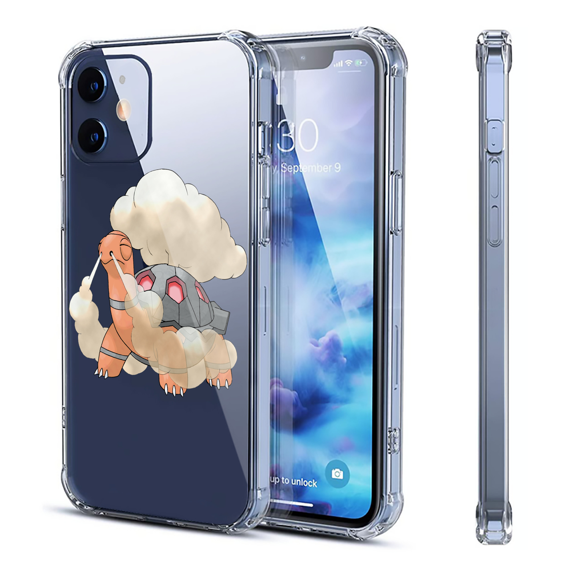 （画像用） ポケットモンスター Pokémon 【iPhone 12シリーズ対応】透明スマホケース（クリアソフトケース）